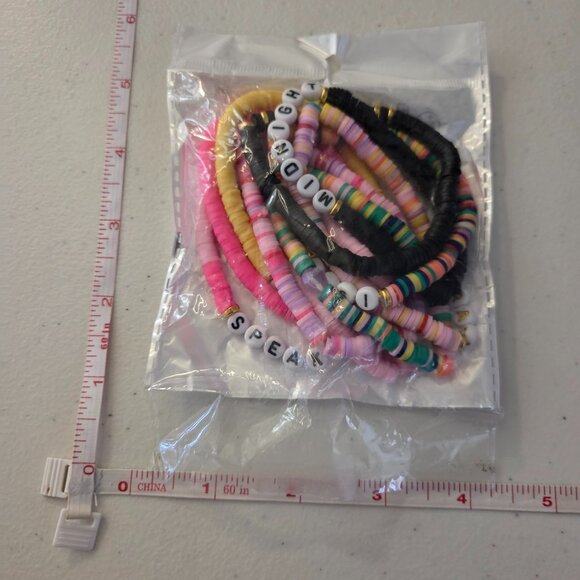 Taylor Swift Inspired Friendship Bracelets 10 Colorful Beaded Set Swifties Fans - Picture 2 of 8